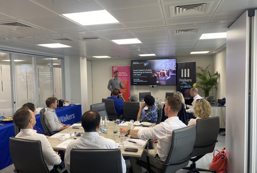IoD Guernsey Workshop Highlights the Power and Value of Social Capital with Expert Tristan Claridge